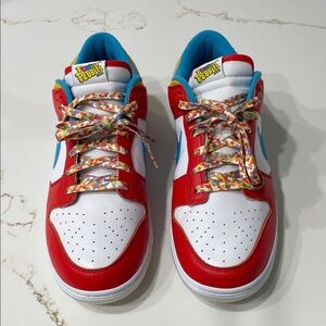 Nike Fruity Pebbles Lebron James Low Dunk Red, Blue, & Yellow | 11.5